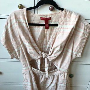 Saks Fifth Avenue Women's Striped Pink Romper